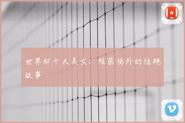世界杯十大美女：绿茵场外的惊艳故事
